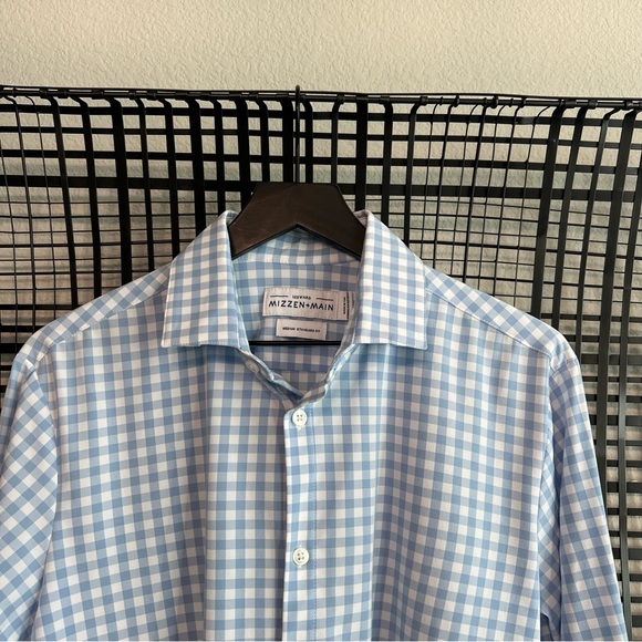 Mizzen+Main Other - Mizzen + Main and High Noon leeward blue and white check button down